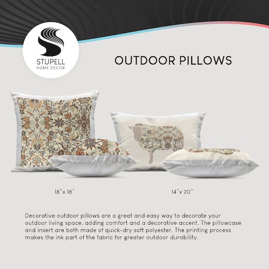 Stupell Industries Rustic Americana Farmhouse Outdoor Printed Pillow